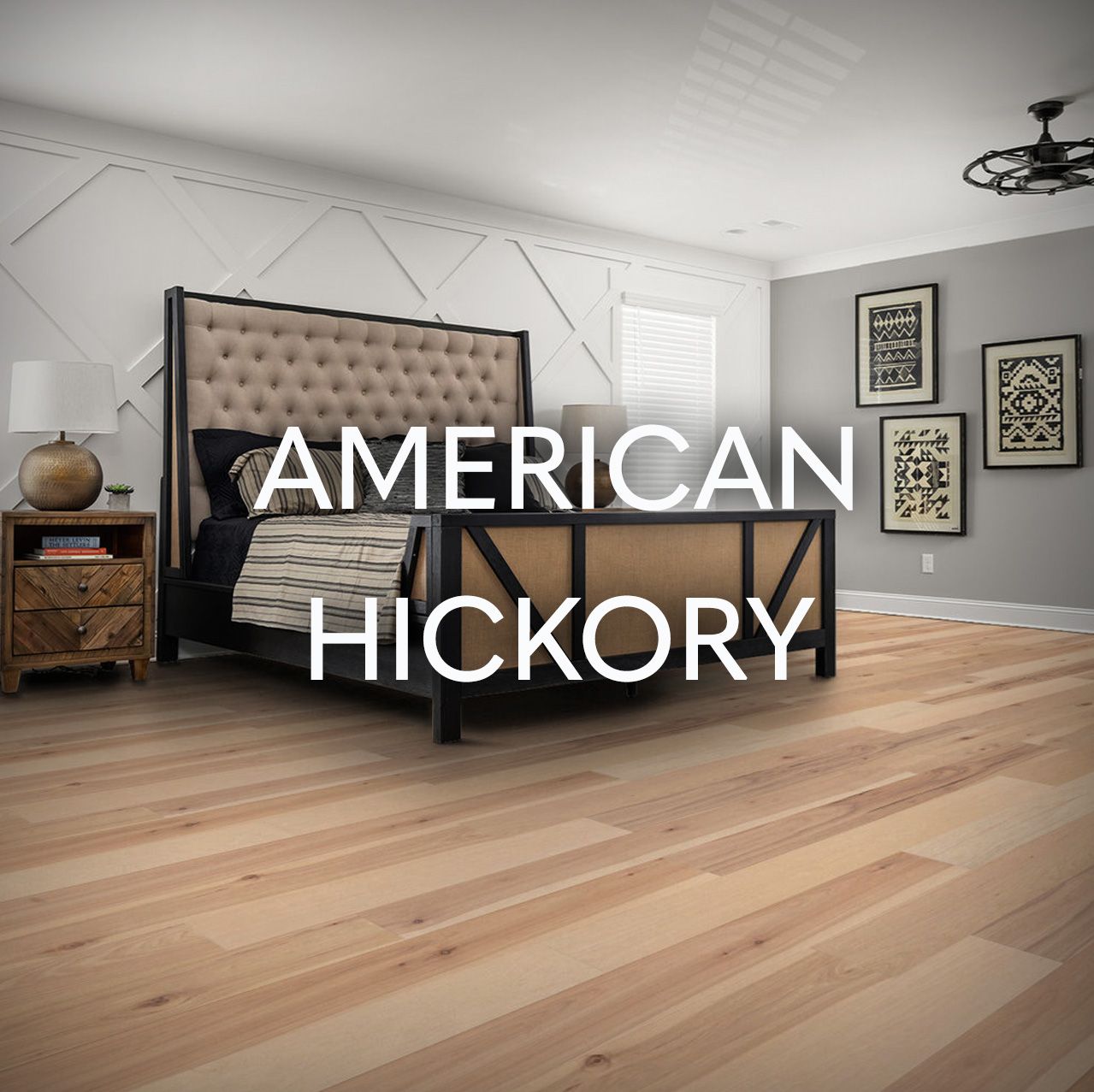 Solid American Hickory Wood Floors